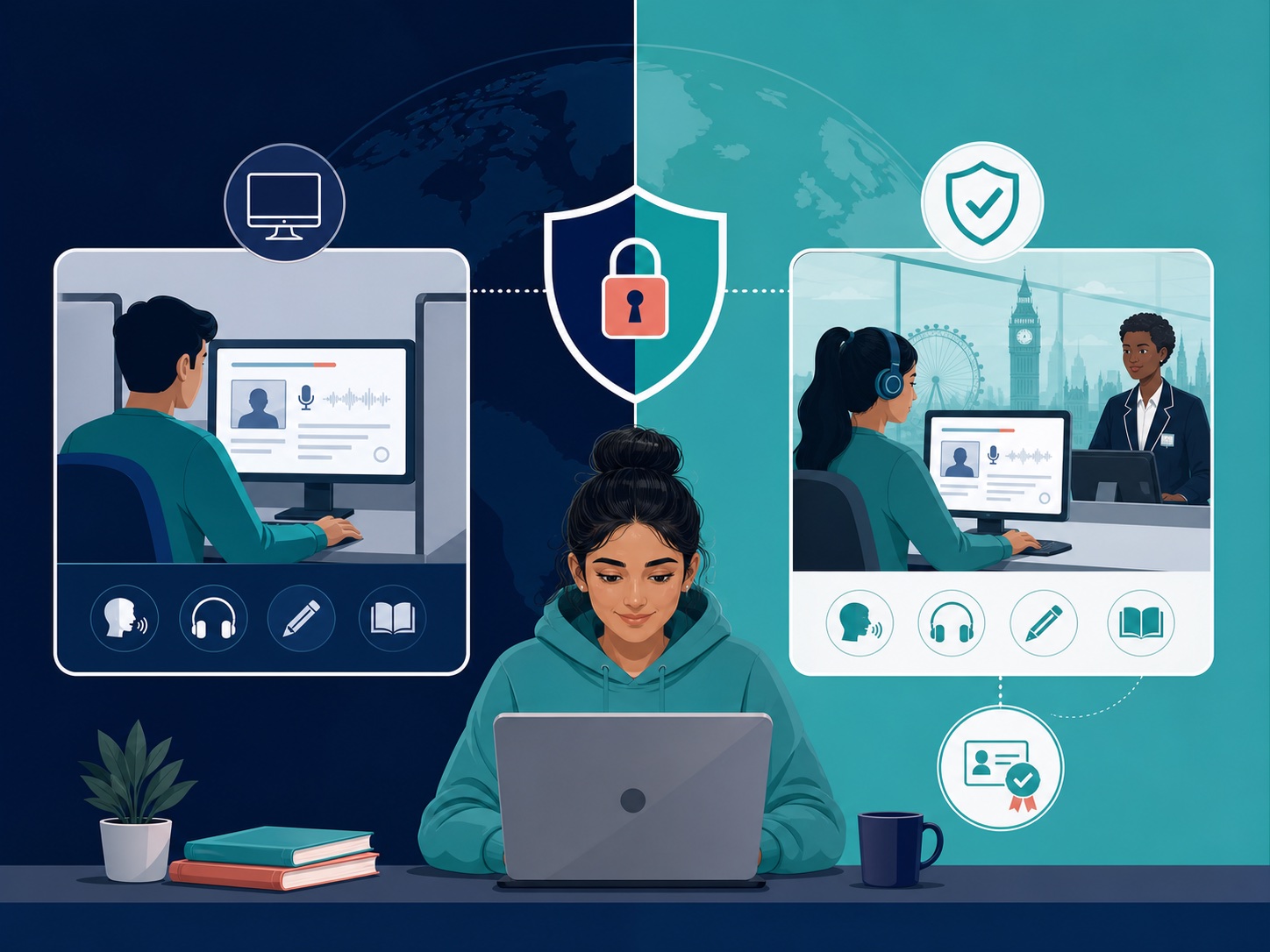 Standard PTE Academic compared with the secure PTE Academic UKVI test