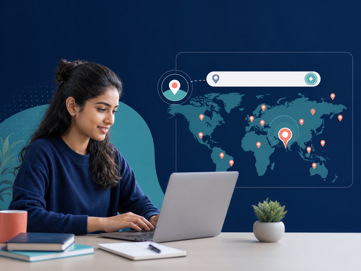 Visual explanation of search the current india centre network