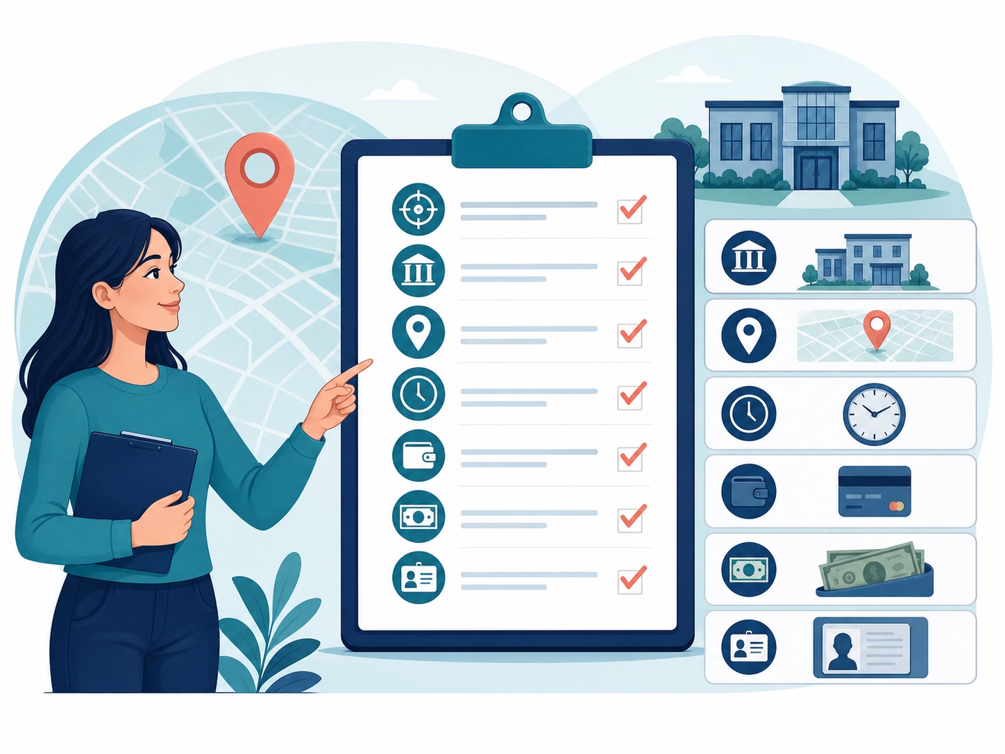 Visual explanation of what to verify in the locator